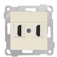 RİTA MEK TUŞ DATA PRİZİ 2*HDMI KREM 1